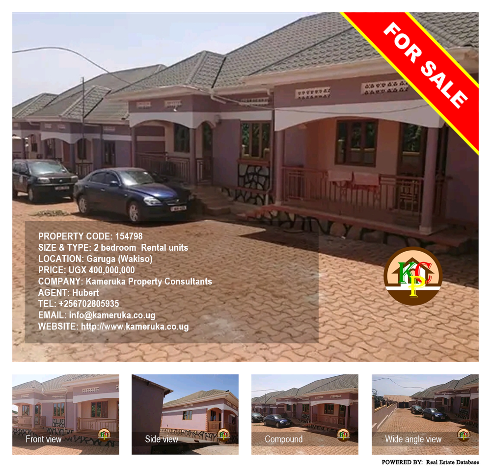 2 bedroom Rental units  for sale in Garuga Wakiso Uganda, code: 154798