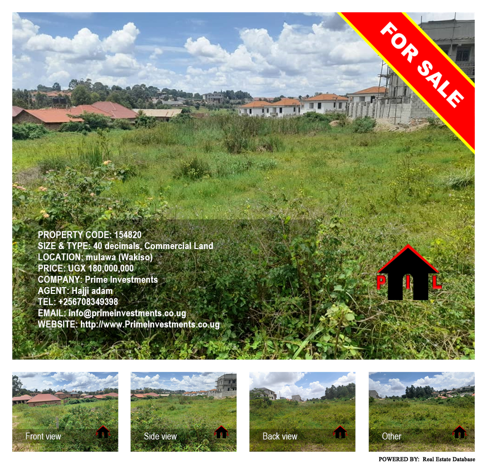 Commercial Land  for sale in Mulawa Wakiso Uganda, code: 154820
