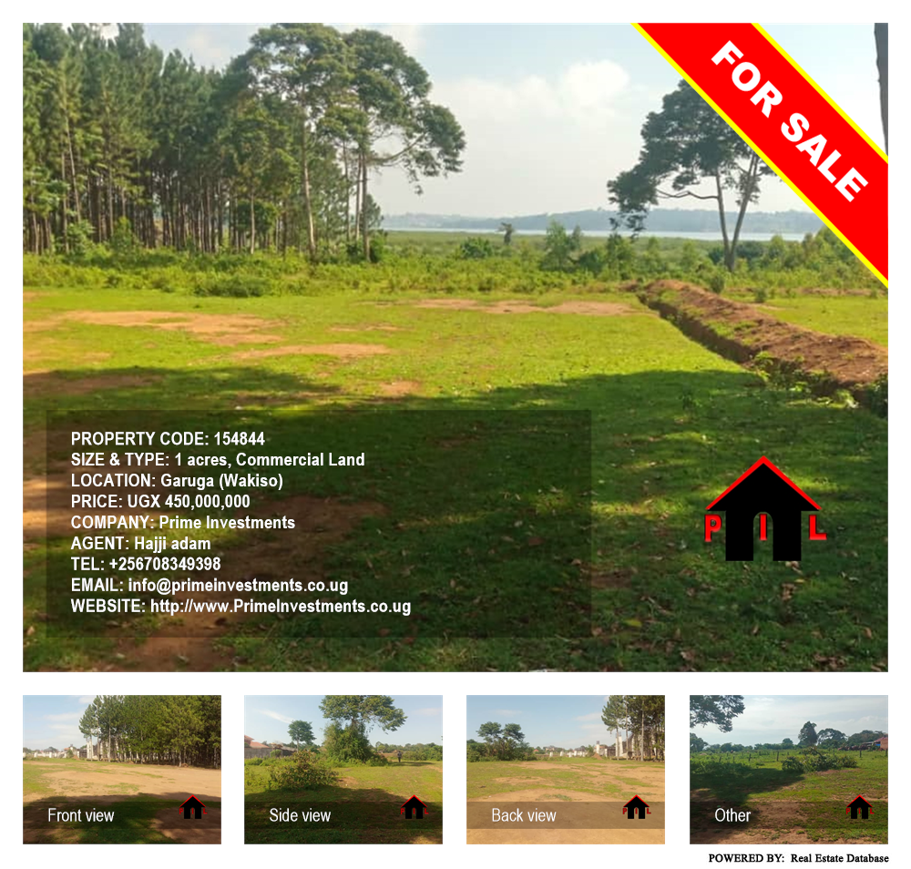 Commercial Land  for sale in Garuga Wakiso Uganda, code: 154844