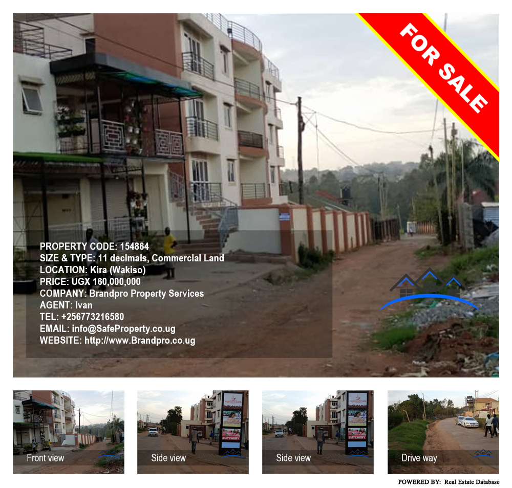 Commercial Land  for sale in Kira Wakiso Uganda, code: 154864