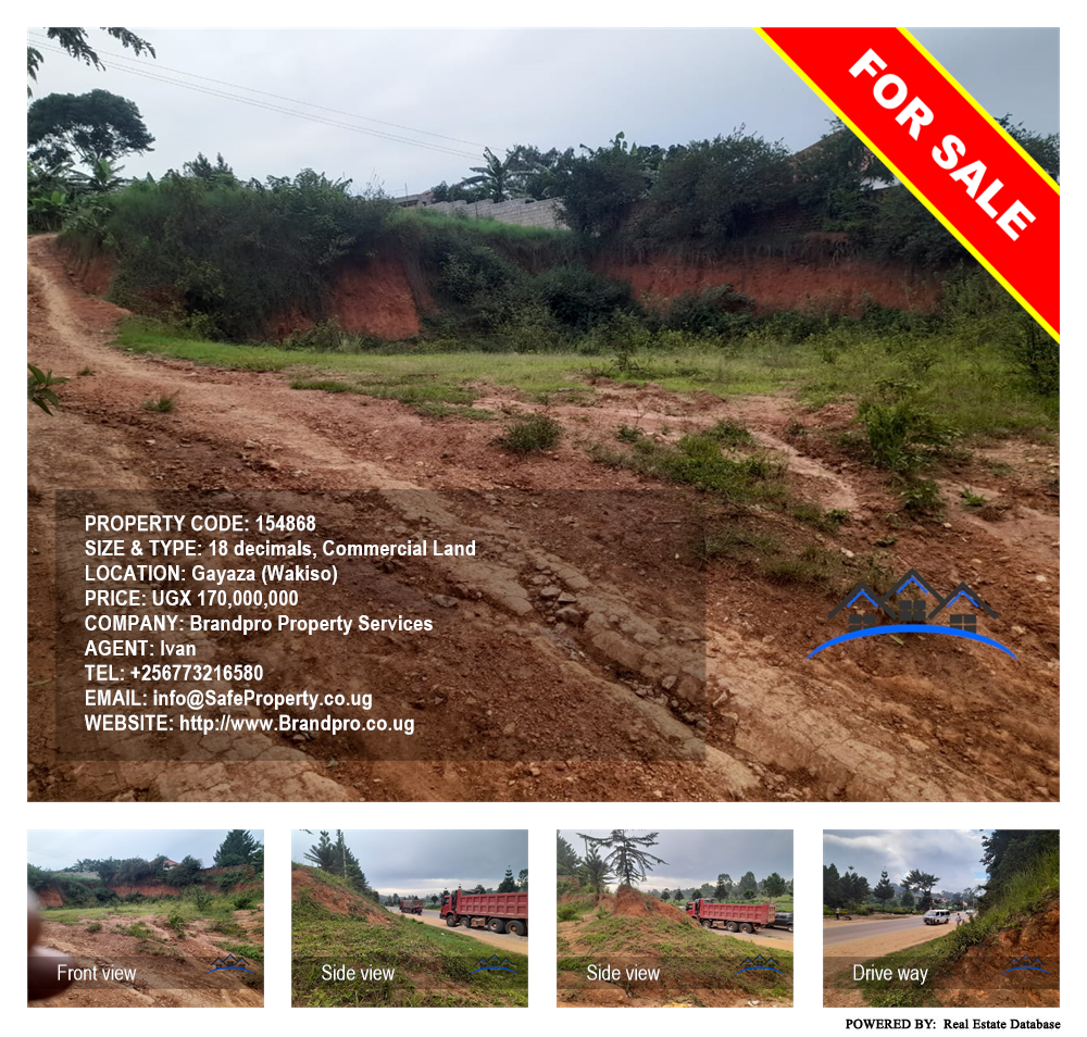 Commercial Land  for sale in Gayaza Wakiso Uganda, code: 154868
