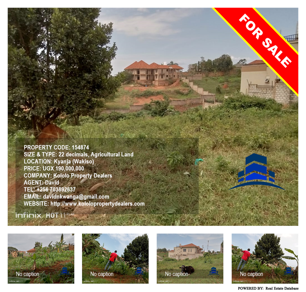 Agricultural Land  for sale in Kyanja Wakiso Uganda, code: 154874