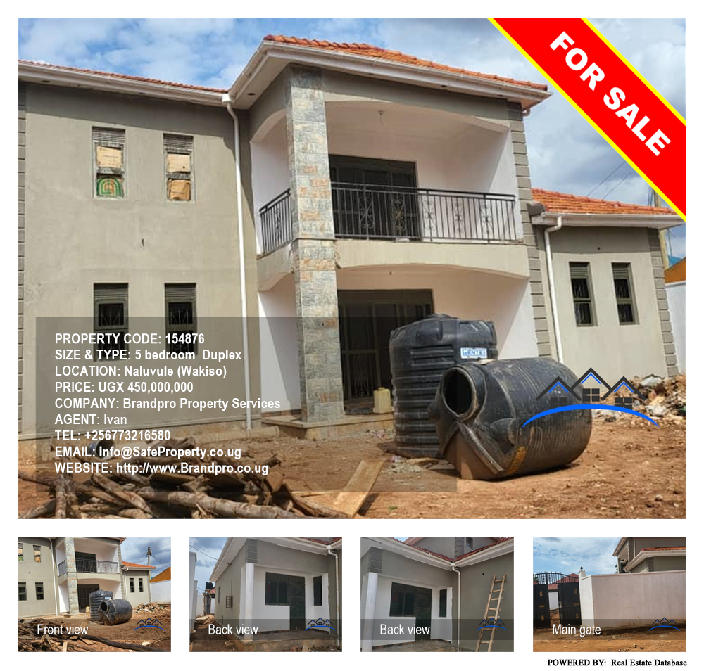 5 bedroom Duplex  for sale in Naluvule Wakiso Uganda, code: 154876