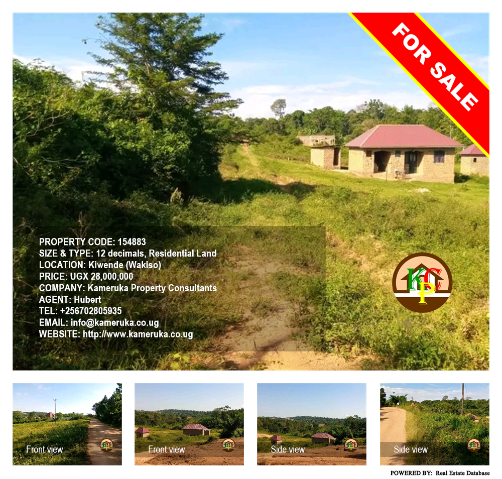 Residential Land  for sale in Kiwende Wakiso Uganda, code: 154883