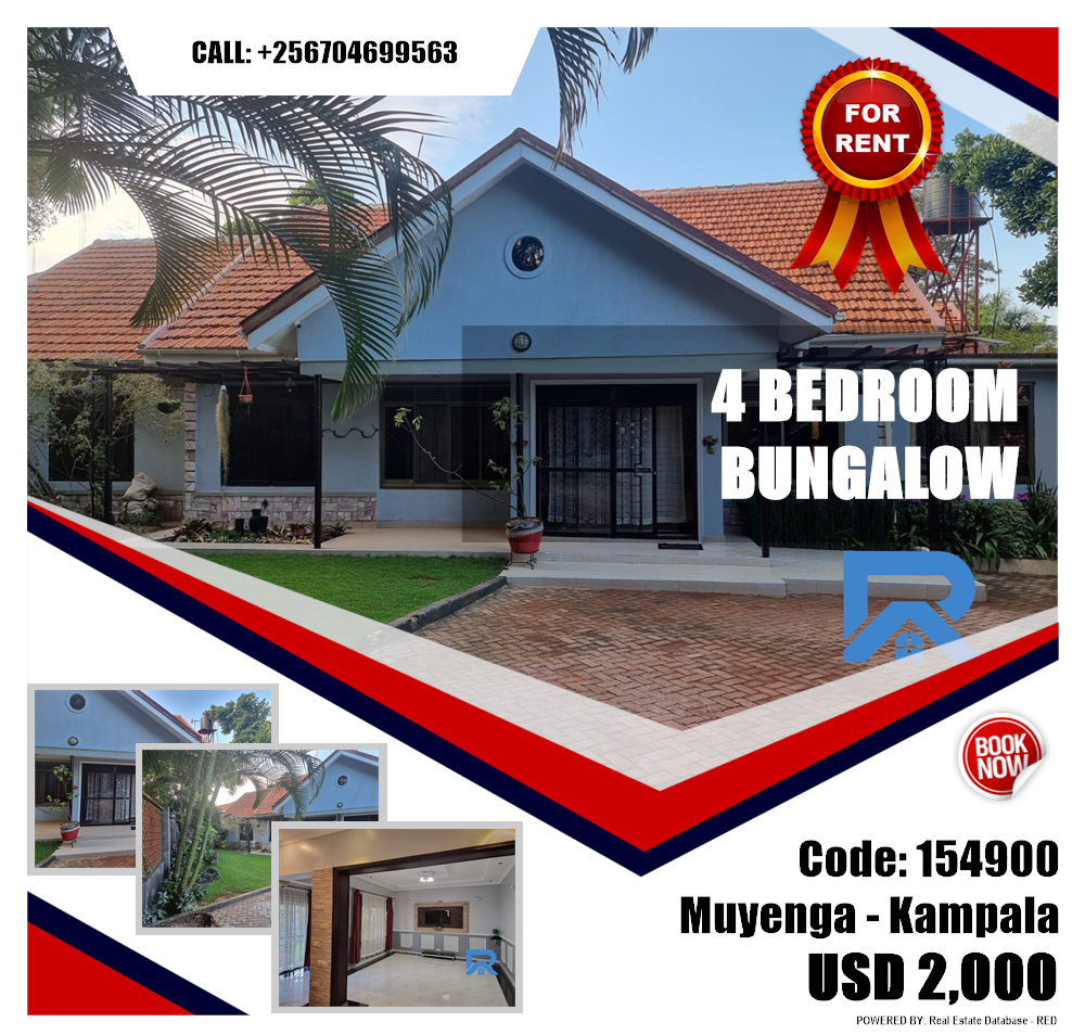 4 bedroom Bungalow  for rent in Muyenga Kampala Uganda, code: 154900