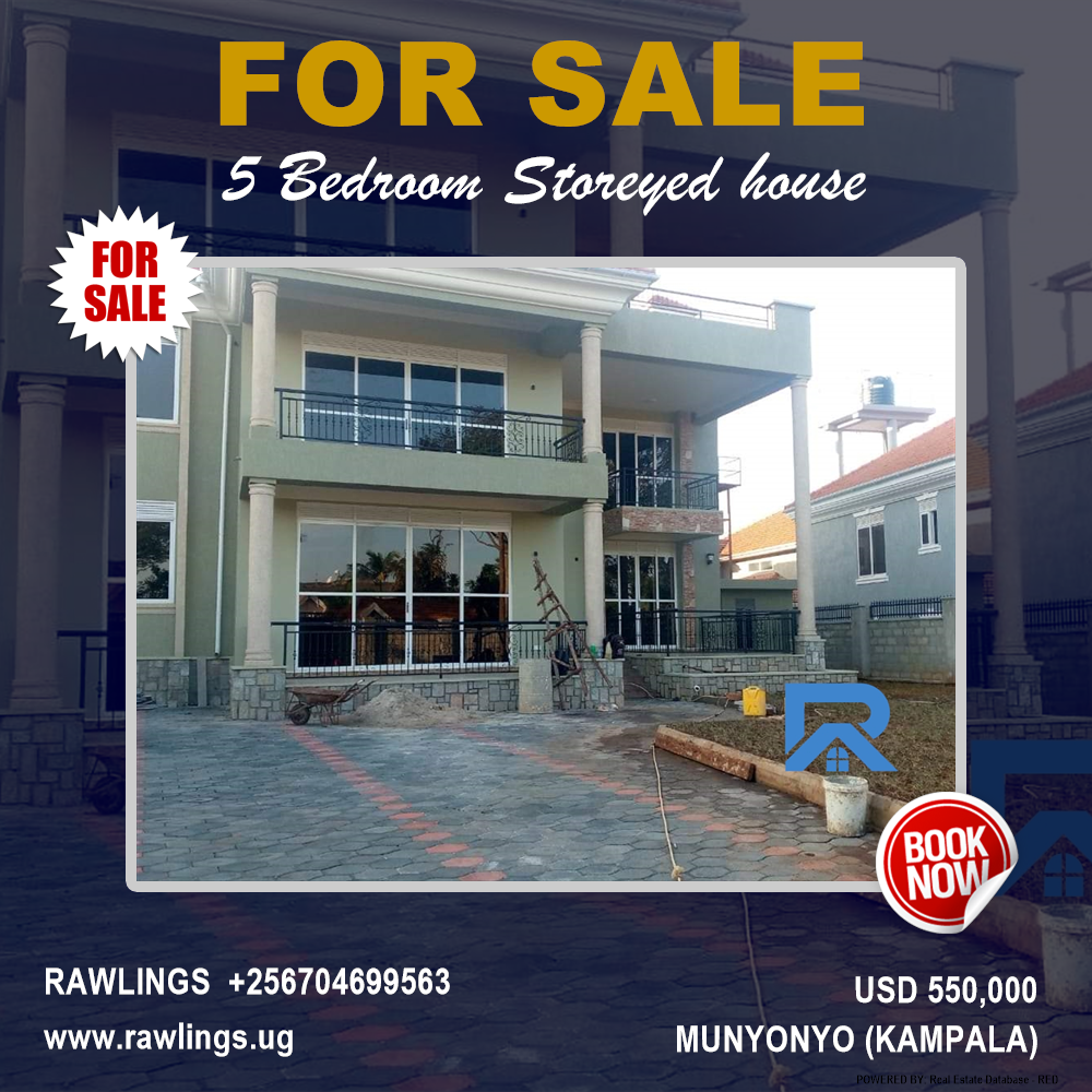 5 bedroom Storeyed house  for sale in Munyonyo Kampala Uganda, code: 154911