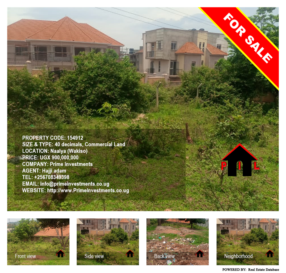 Commercial Land  for sale in Naalya Wakiso Uganda, code: 154912