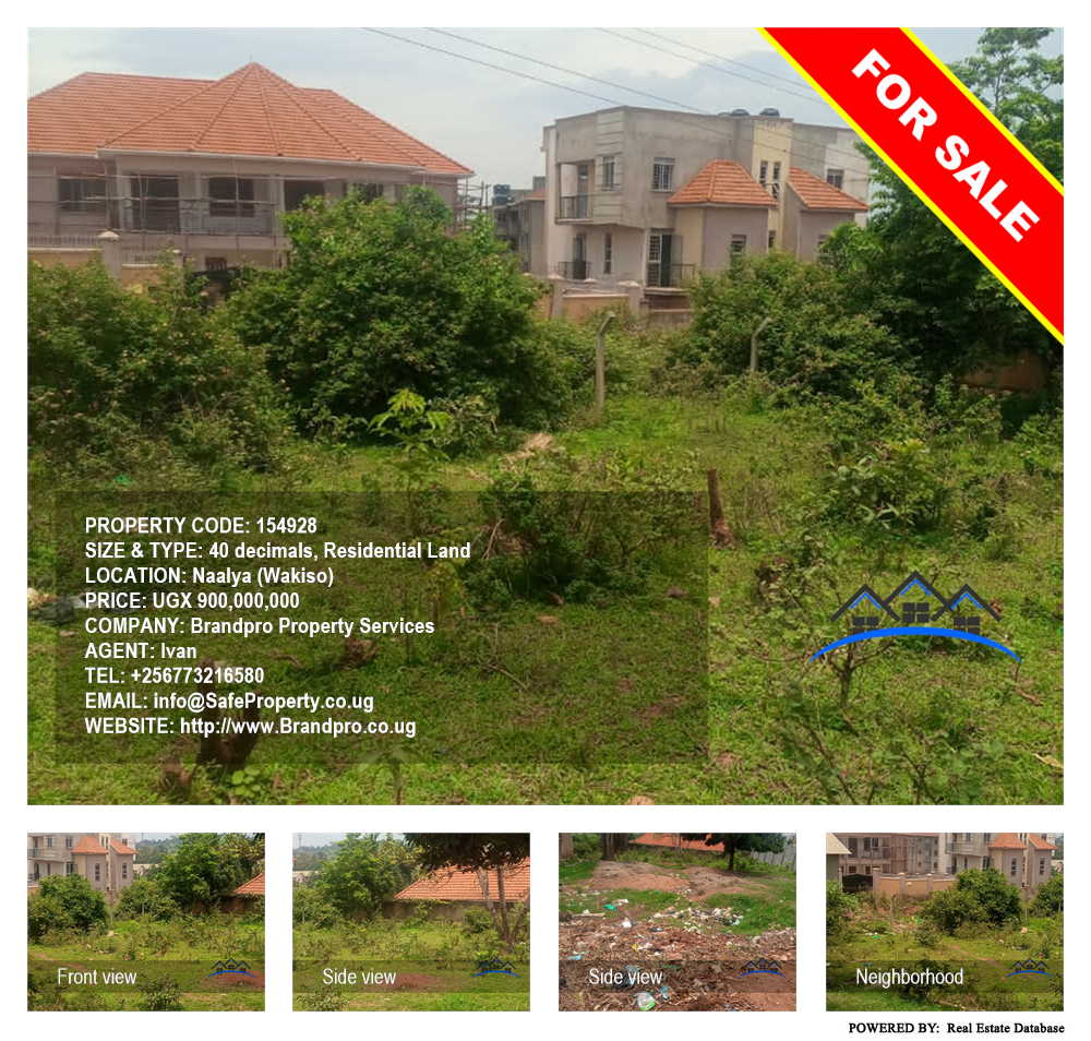 Residential Land  for sale in Naalya Wakiso Uganda, code: 154928