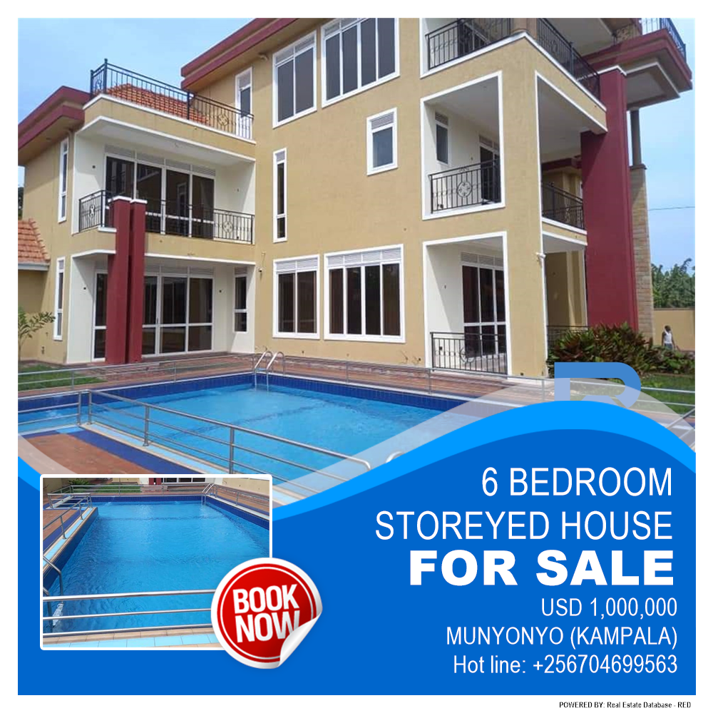 6 bedroom Storeyed house  for sale in Munyonyo Kampala Uganda, code: 154946