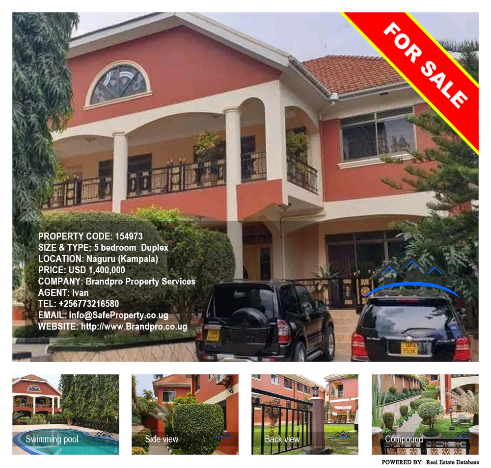 5 bedroom Duplex  for sale in Naguru Kampala Uganda, code: 154973