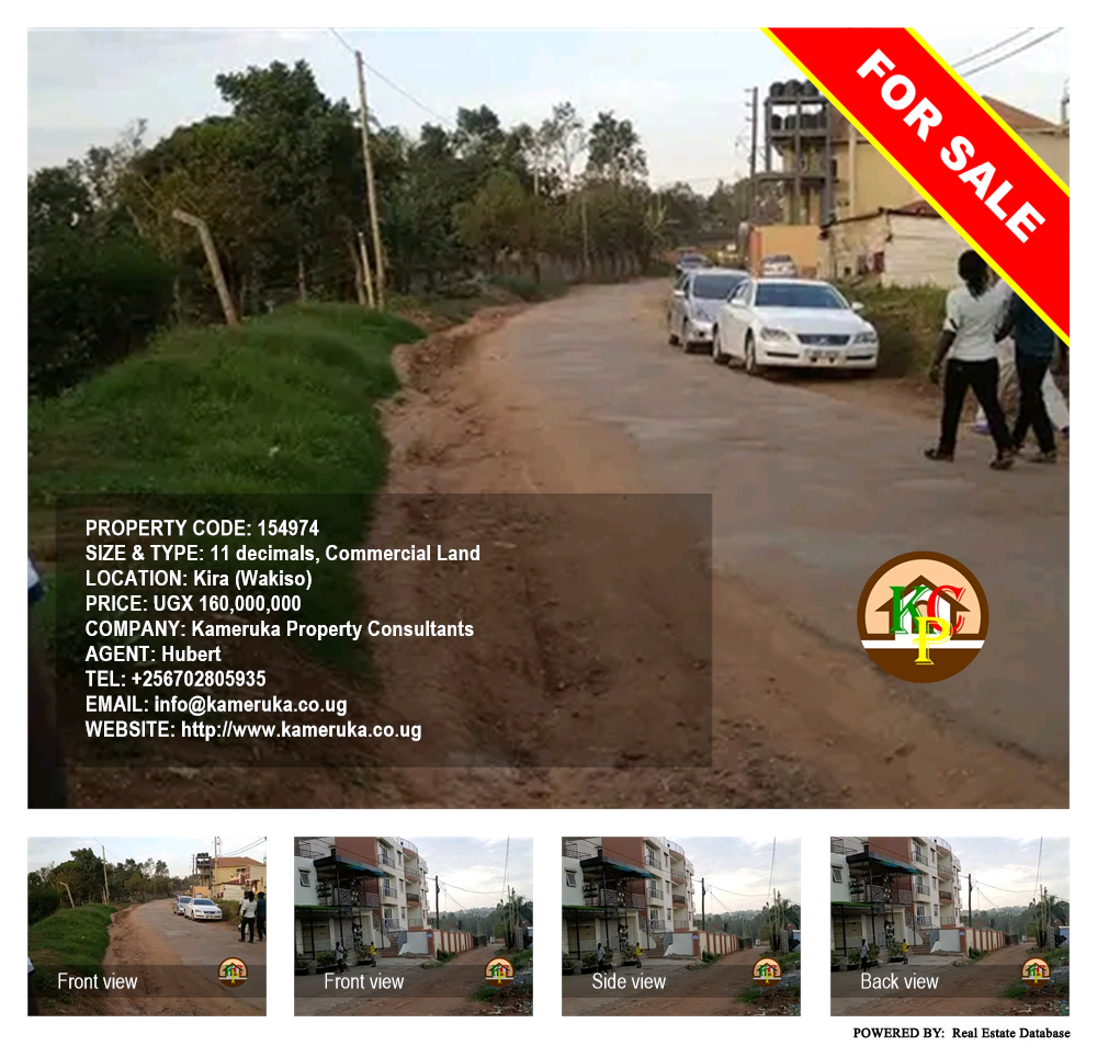 Commercial Land  for sale in Kira Wakiso Uganda, code: 154974
