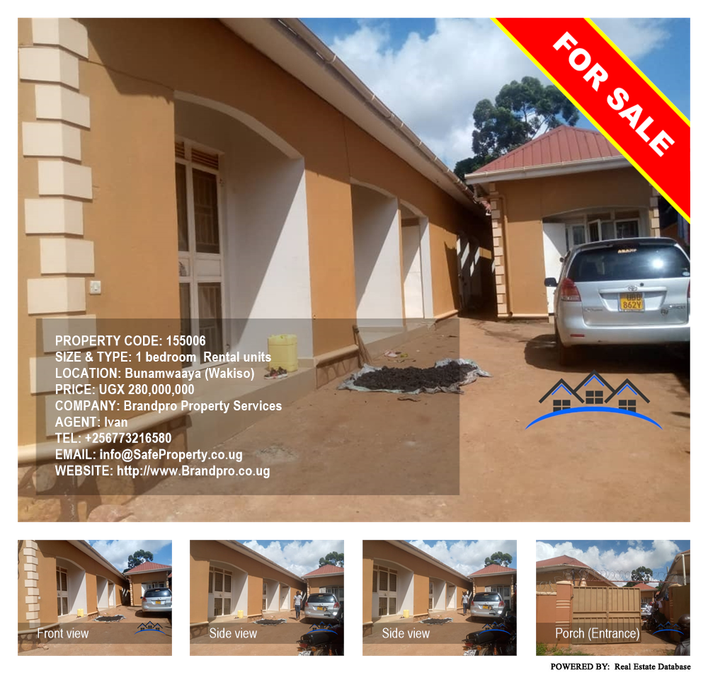 1 bedroom Rental units  for sale in Bunamwaaya Wakiso Uganda, code: 155006