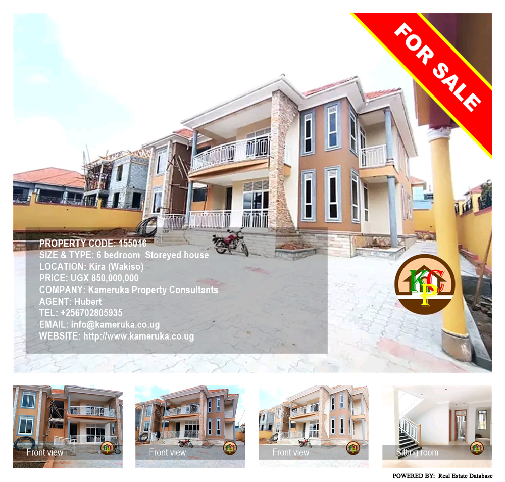 6 bedroom Storeyed house  for sale in Kira Wakiso Uganda, code: 155016
