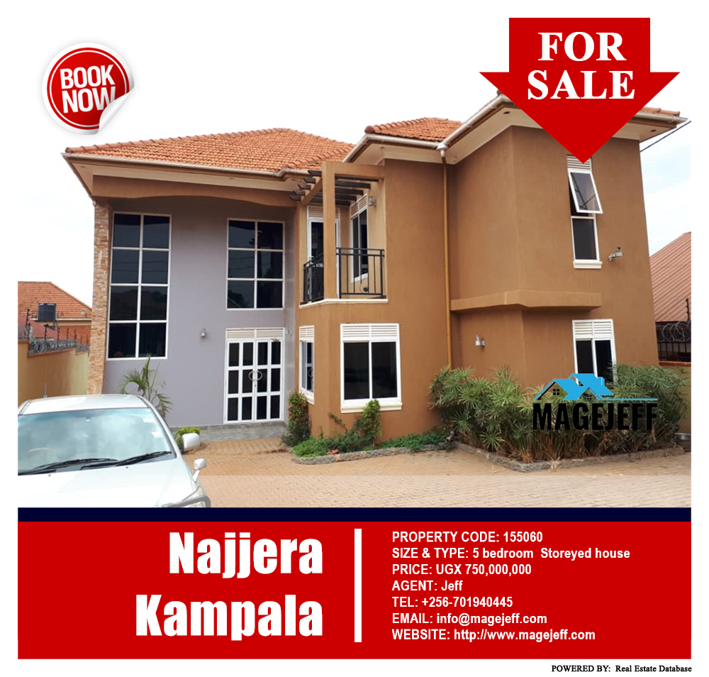 5 bedroom Storeyed house  for sale in Najjera Kampala Uganda, code: 155060