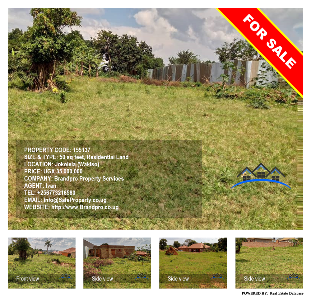 Residential Land  for sale in Jokolela Wakiso Uganda, code: 155137