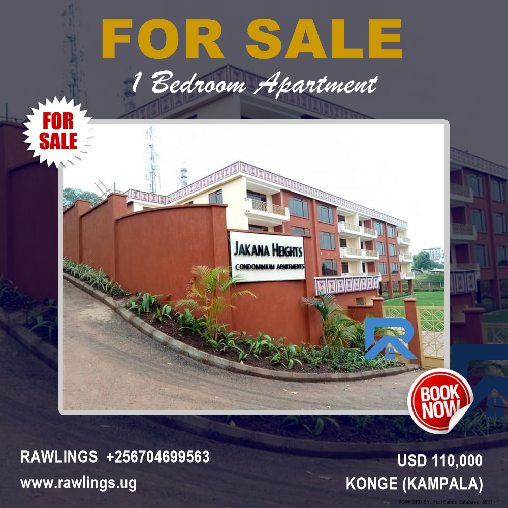 1 bedroom Apartment  for sale in Konge Kampala Uganda, code: 155190