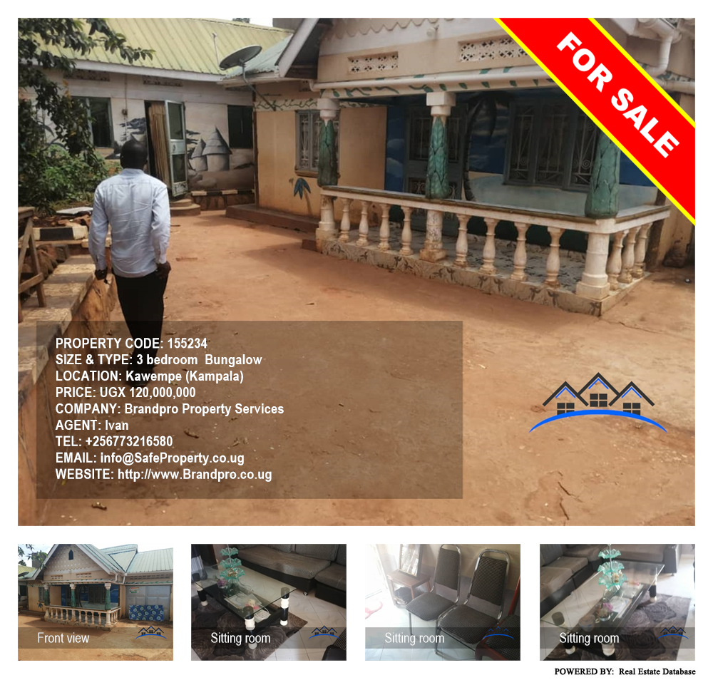 3 bedroom Bungalow  for sale in Kawempe Kampala Uganda, code: 155234