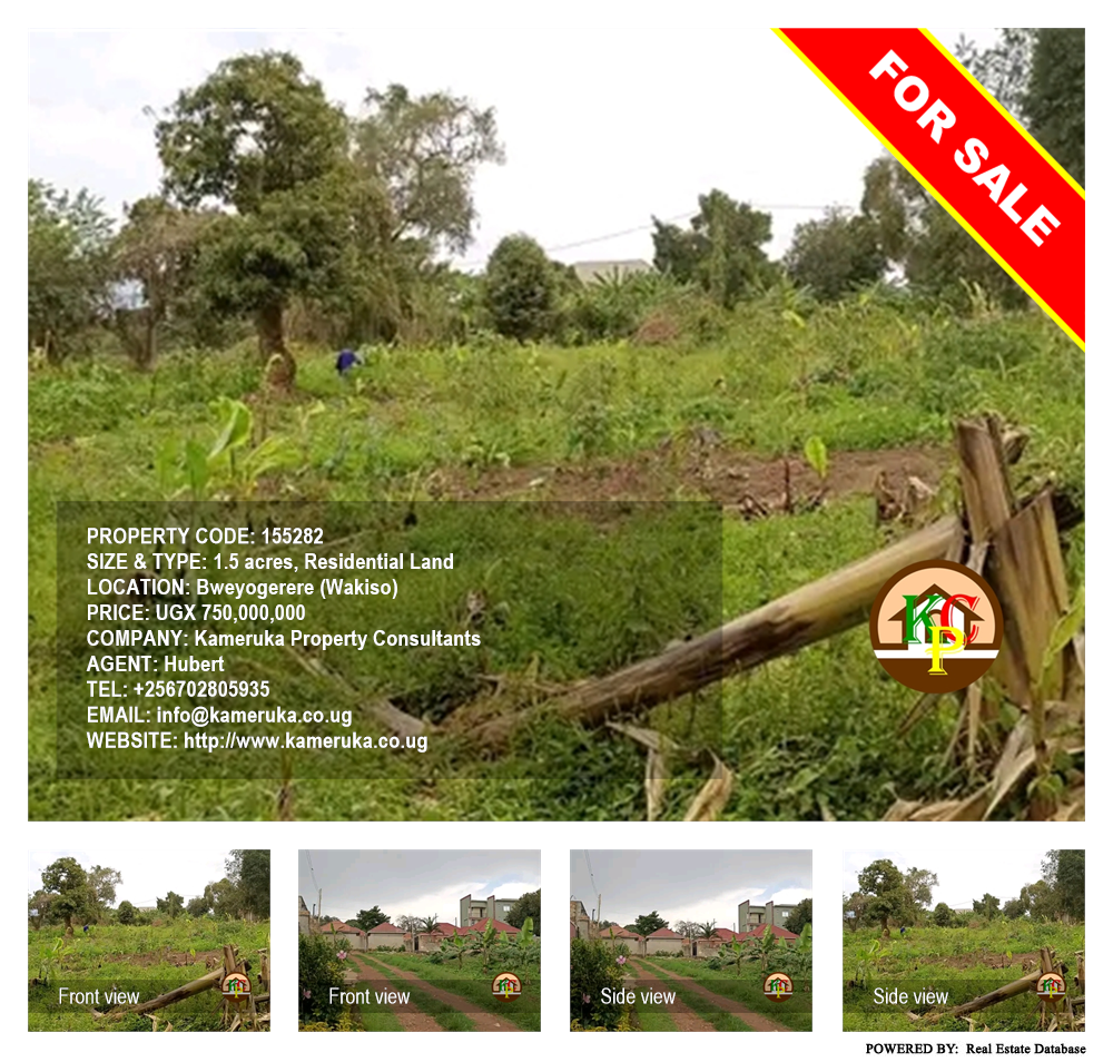 Residential Land  for sale in Bweyogerere Wakiso Uganda, code: 155282