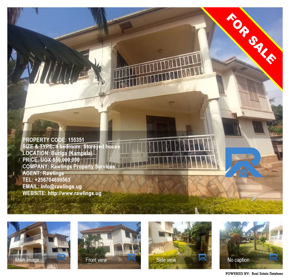 4 bedroom Storeyed house  for sale in Buziga Kampala Uganda, code: 155351