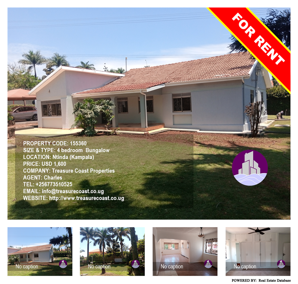 4 bedroom Bungalow  for rent in Ntinda Kampala Uganda, code: 155360