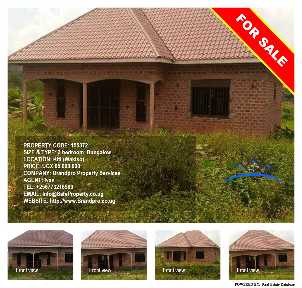 3 bedroom Bungalow  for sale in Kiti Wakiso Uganda, code: 155372
