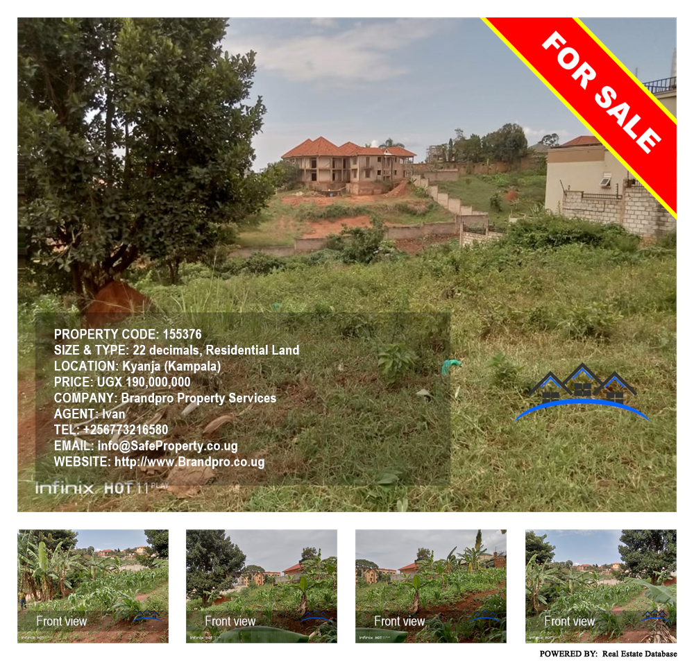 Residential Land  for sale in Kyanja Kampala Uganda, code: 155376