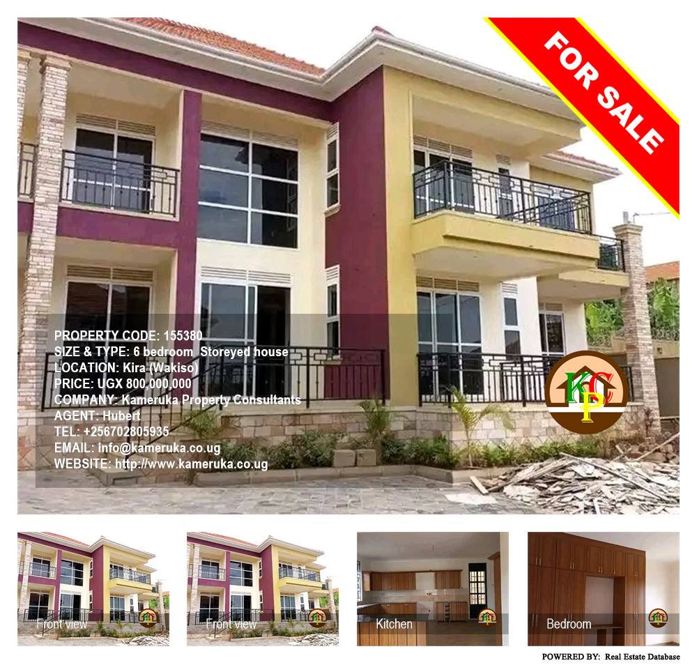 6 bedroom Storeyed house  for sale in Kira Wakiso Uganda, code: 155380