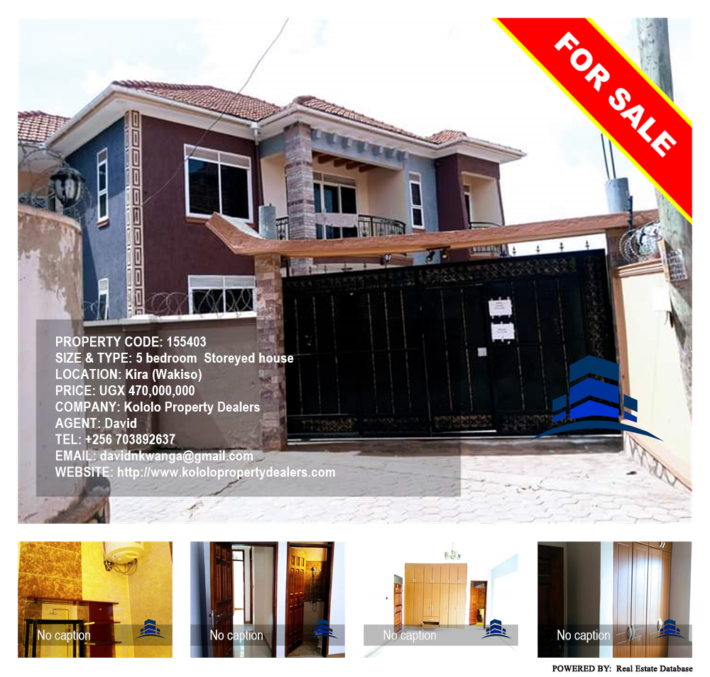 5 bedroom Storeyed house  for sale in Kira Wakiso Uganda, code: 155403