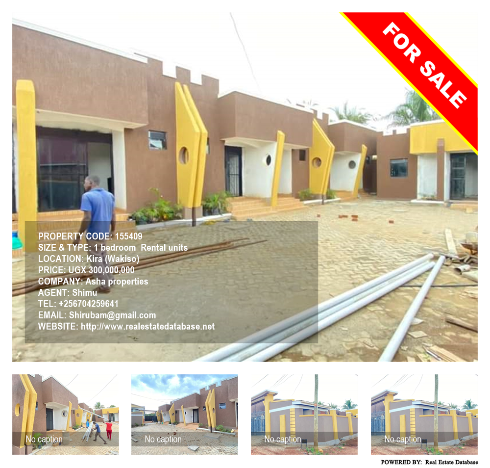1 bedroom Rental units  for sale in Kira Wakiso Uganda, code: 155409
