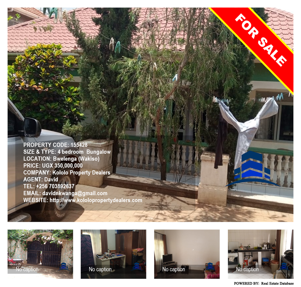 4 bedroom Bungalow  for sale in Bwelenga Wakiso Uganda, code: 155428