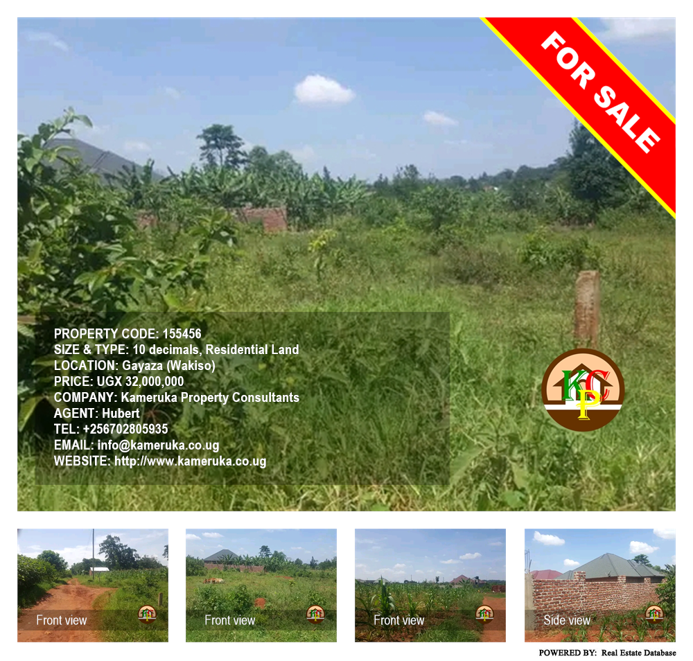 Residential Land  for sale in Gayaza Wakiso Uganda, code: 155456