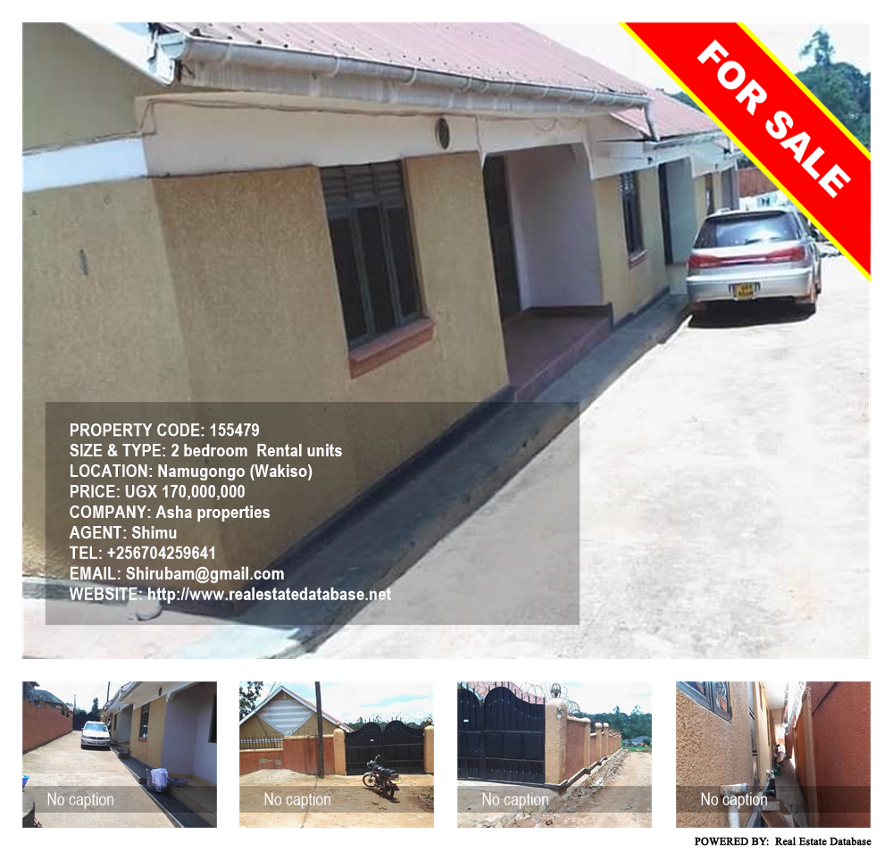 2 bedroom Rental units  for sale in Namugongo Wakiso Uganda, code: 155479