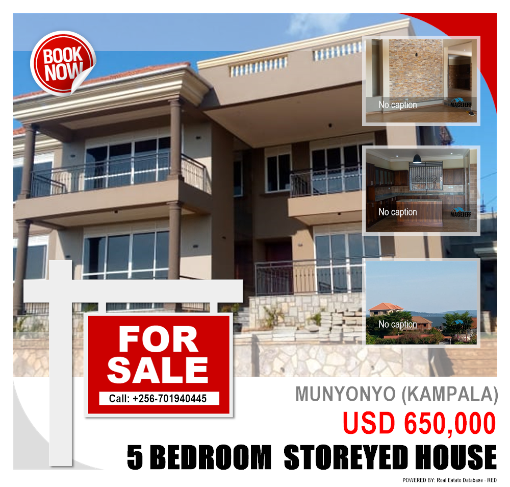 5 bedroom Storeyed house  for sale in Munyonyo Kampala Uganda, code: 155488
