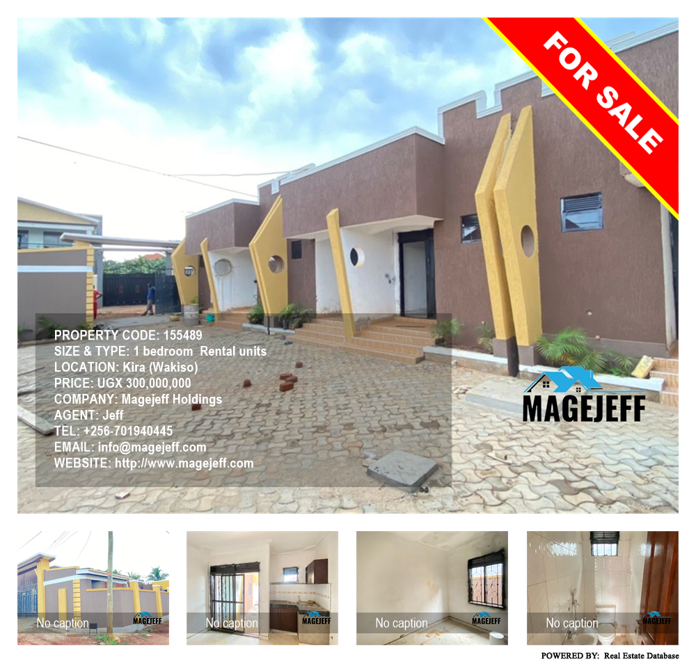 1 bedroom Rental units  for sale in Kira Wakiso Uganda, code: 155489