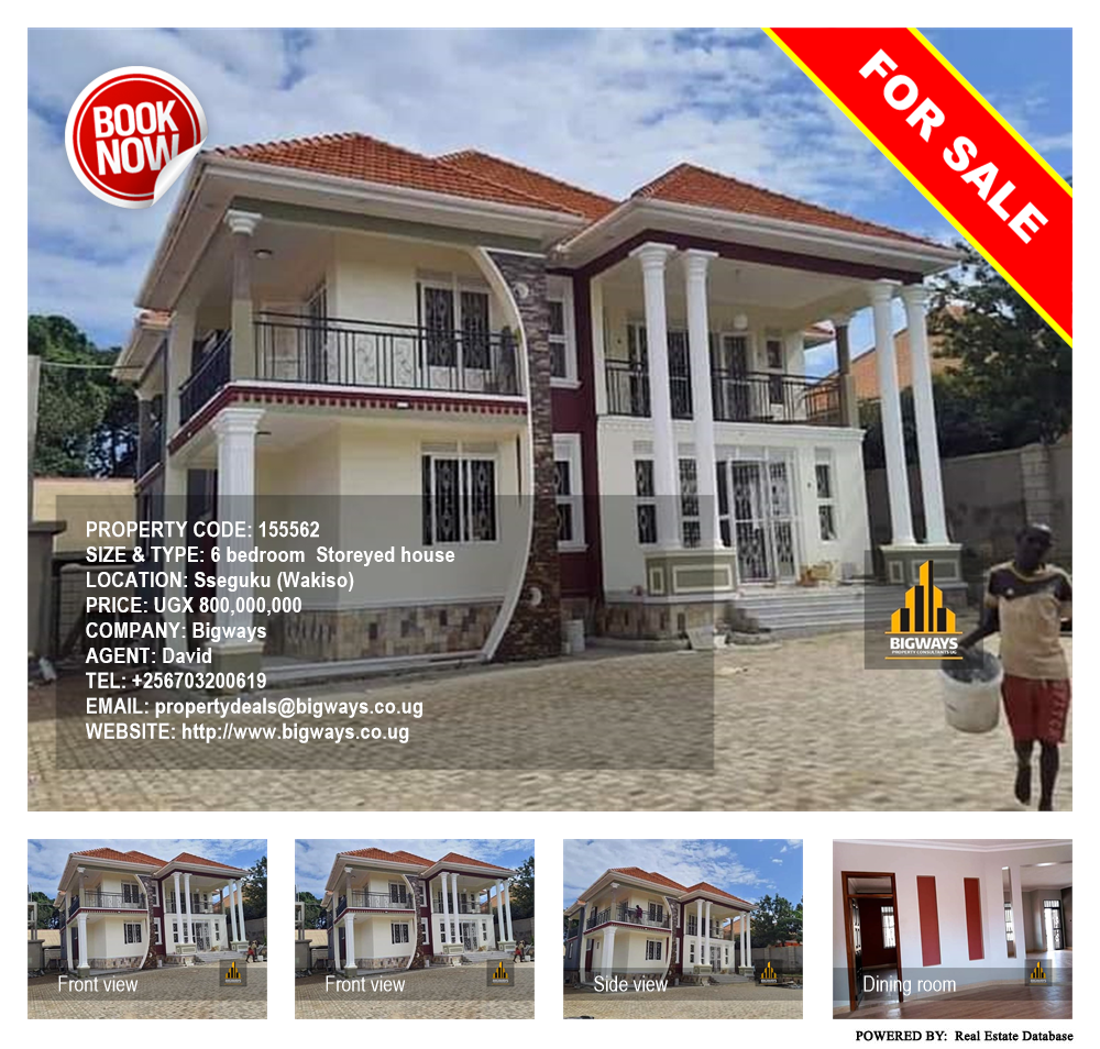 6 bedroom Storeyed house  for sale in Seguku Wakiso Uganda, code: 155562