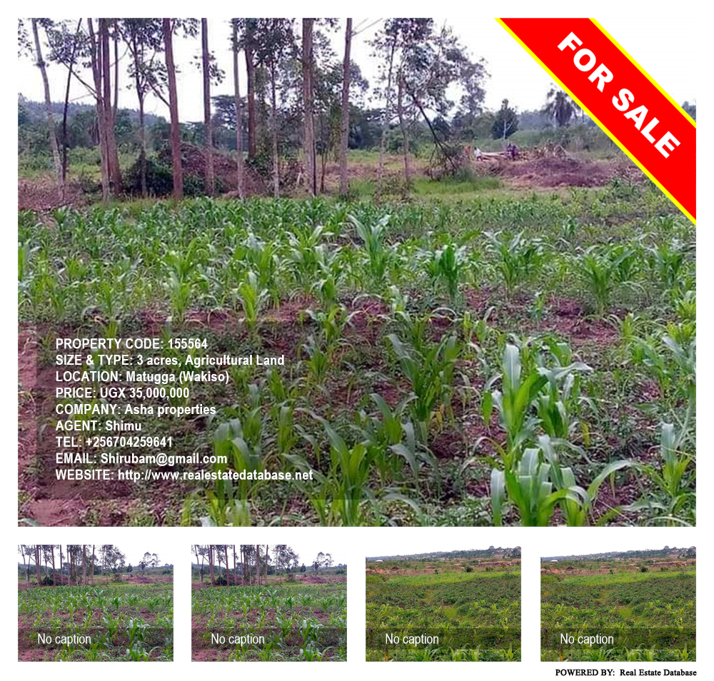 Agricultural Land  for sale in Matugga Wakiso Uganda, code: 155564