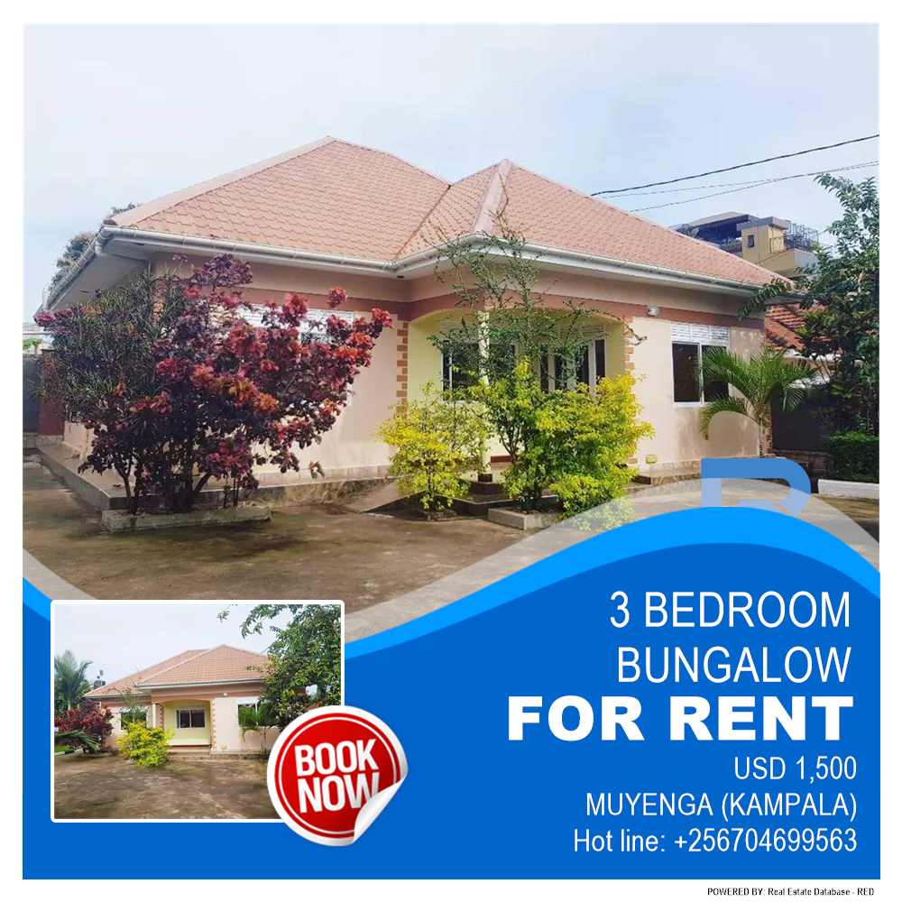 3 bedroom Bungalow  for rent in Muyenga Kampala Uganda, code: 155584