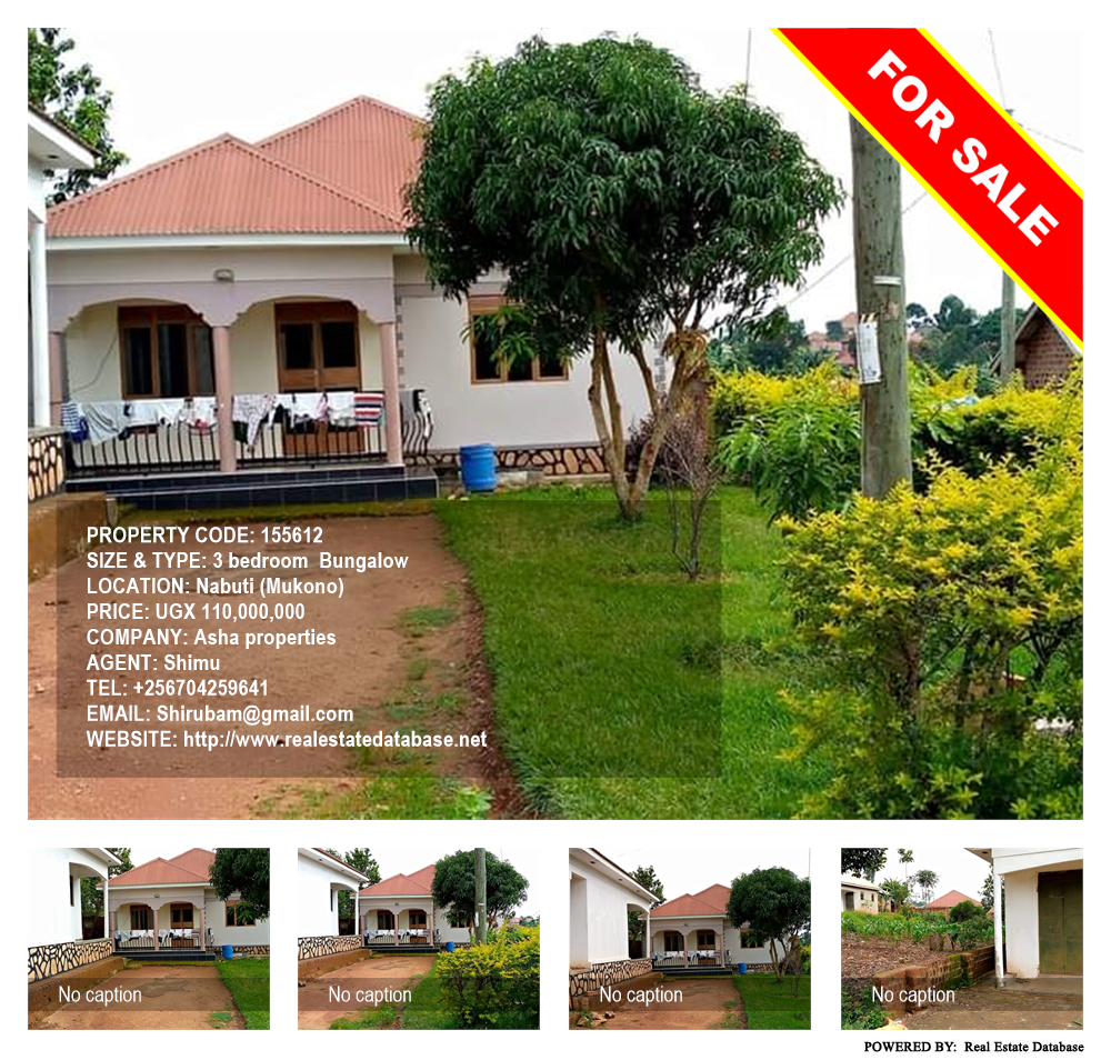 3 bedroom Bungalow  for sale in Nabuti Mukono Uganda, code: 155612