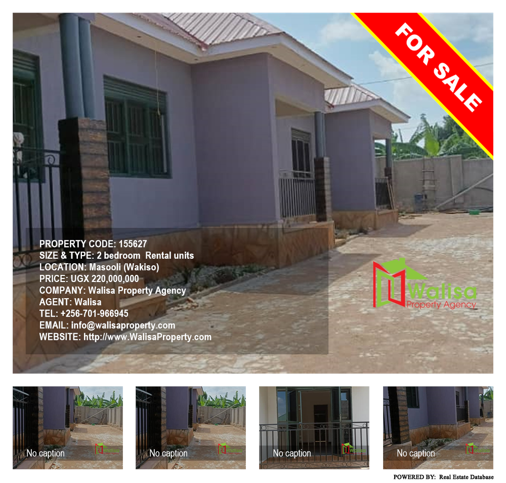 2 bedroom Rental units  for sale in Masooli Wakiso Uganda, code: 155627