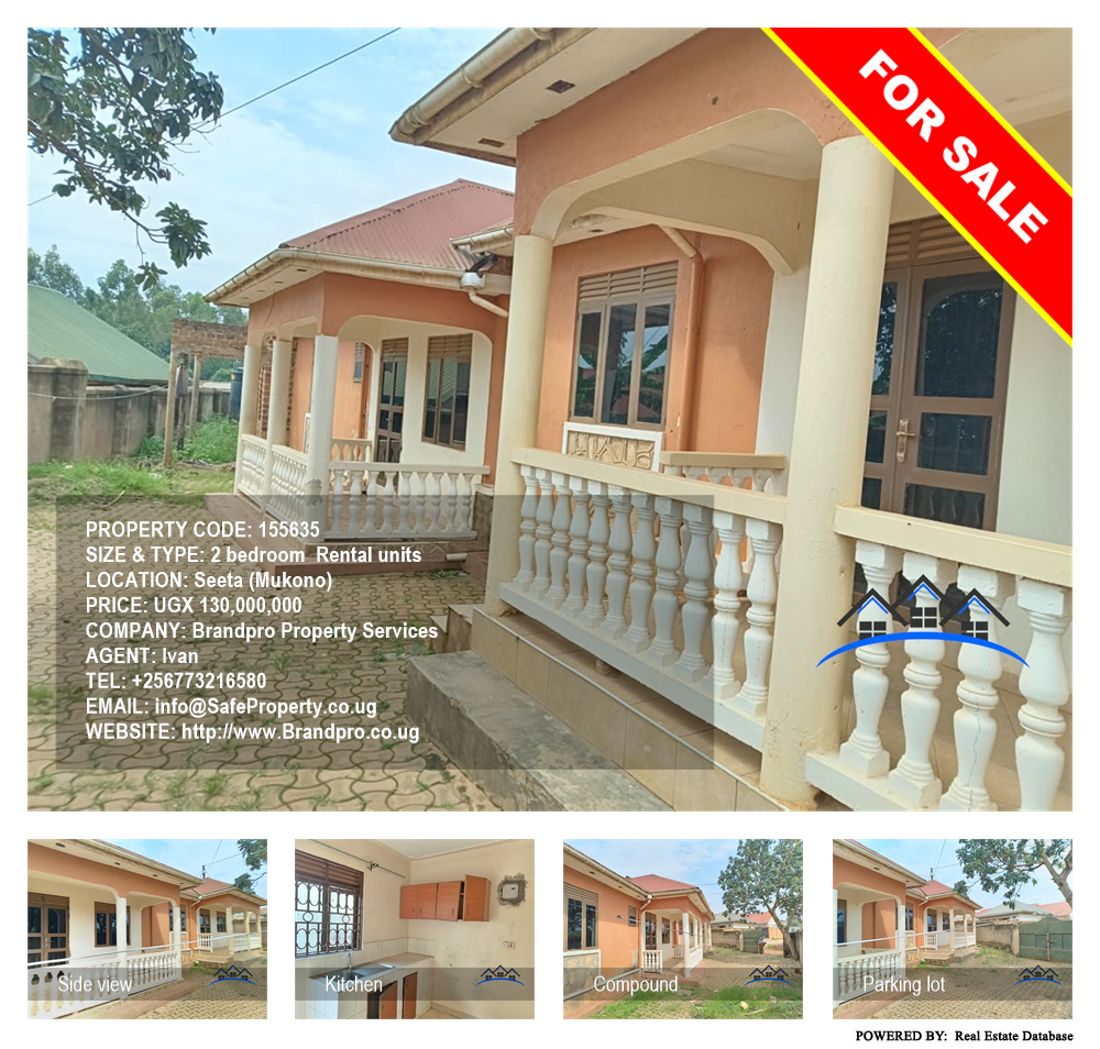2 bedroom Rental units  for sale in Seeta Mukono Uganda, code: 155635