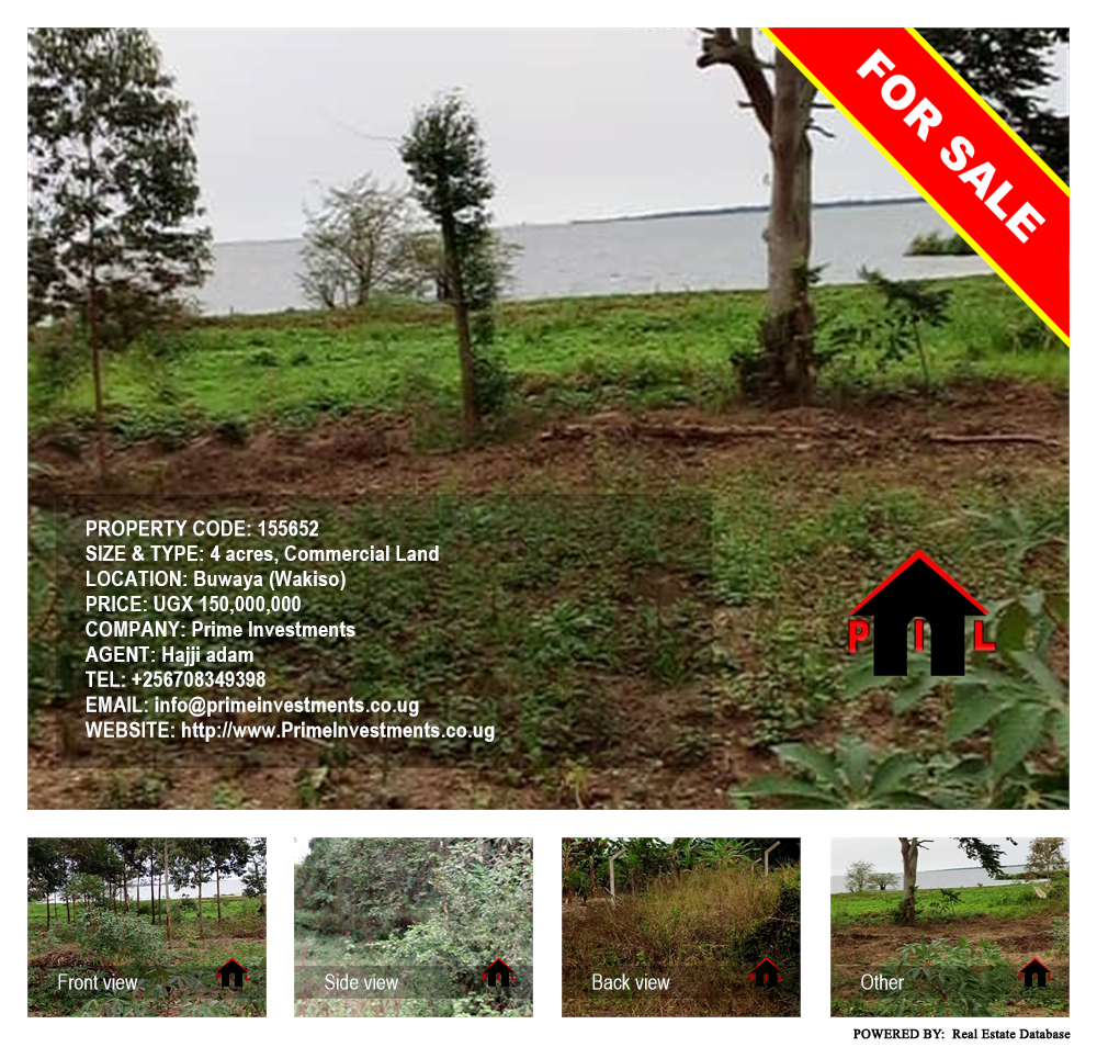 Commercial Land  for sale in Buwaya Wakiso Uganda, code: 155652