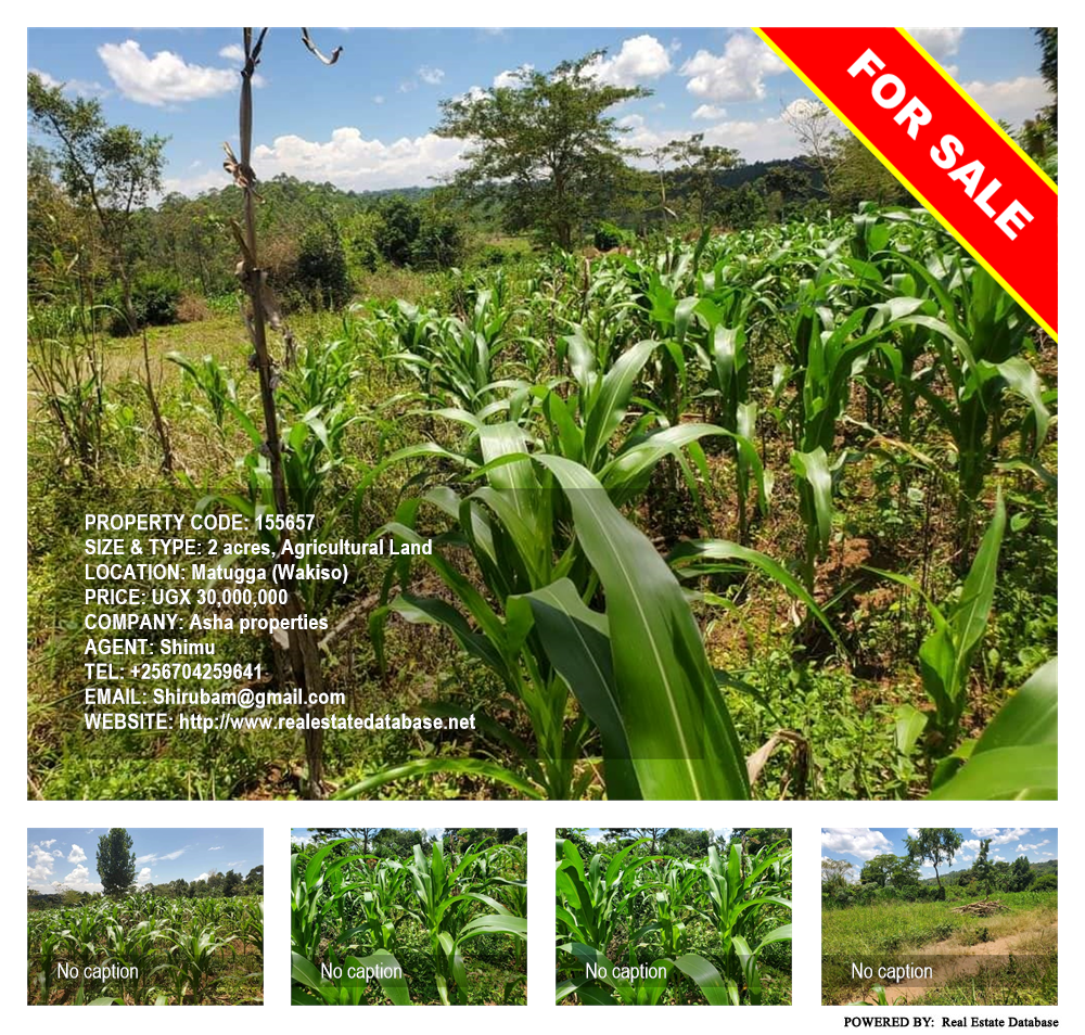 Agricultural Land  for sale in Matugga Wakiso Uganda, code: 155657