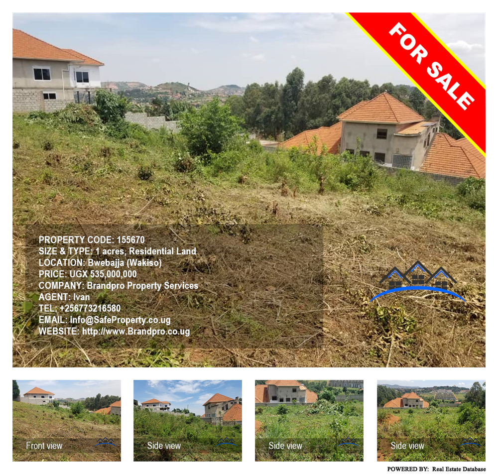Residential Land  for sale in Bwebajja Wakiso Uganda, code: 155670