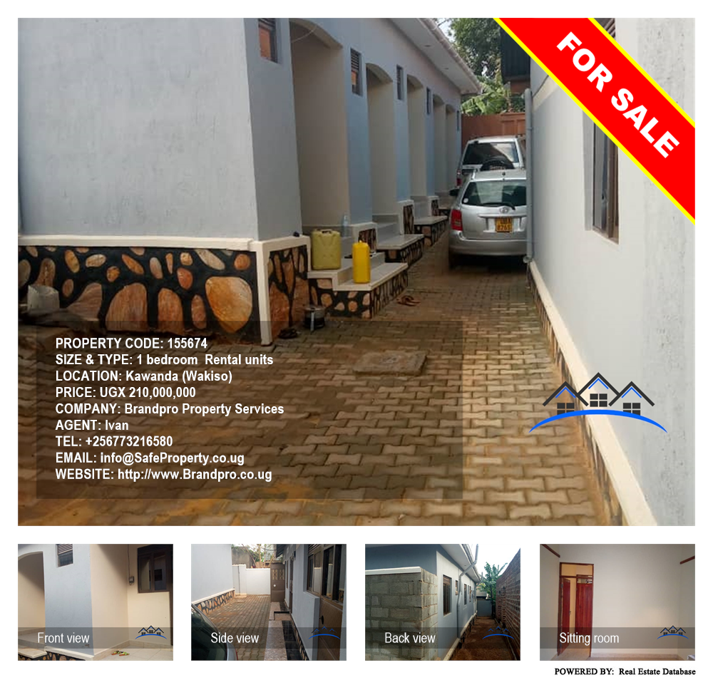 1 bedroom Rental units  for sale in Kawanda Wakiso Uganda, code: 155674