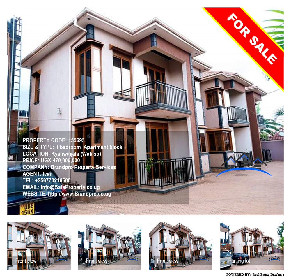 1 bedroom Apartment block  for sale in Kyaliwajjala Wakiso Uganda, code: 155693