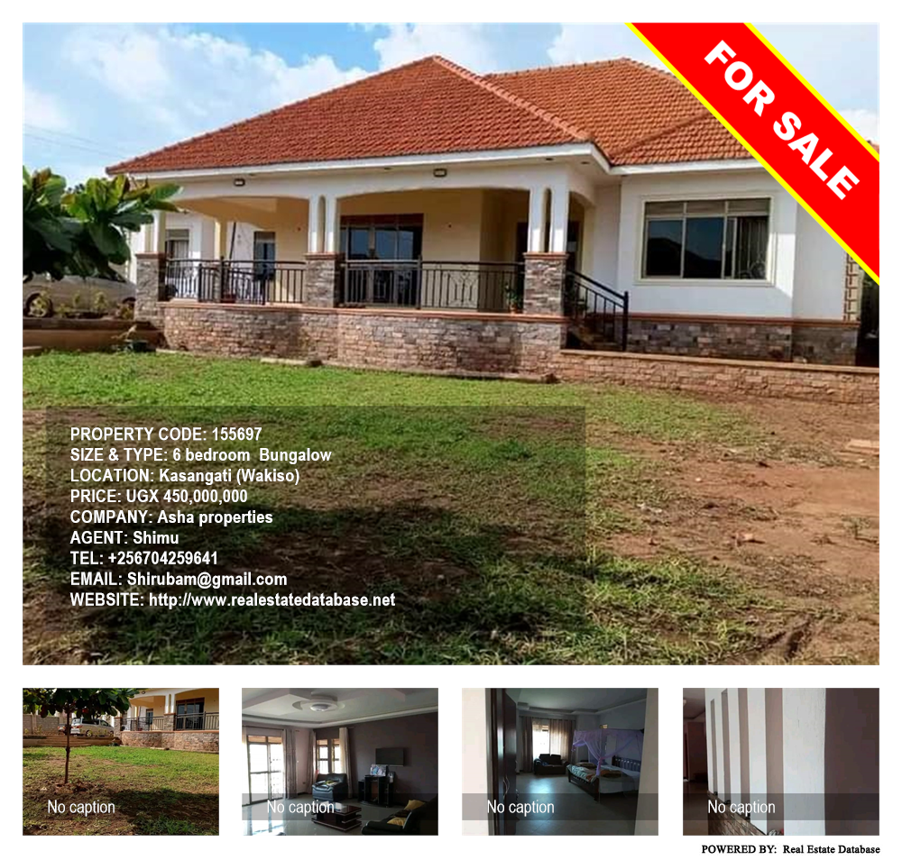 6 bedroom Bungalow  for sale in Kasangati Wakiso Uganda, code: 155697