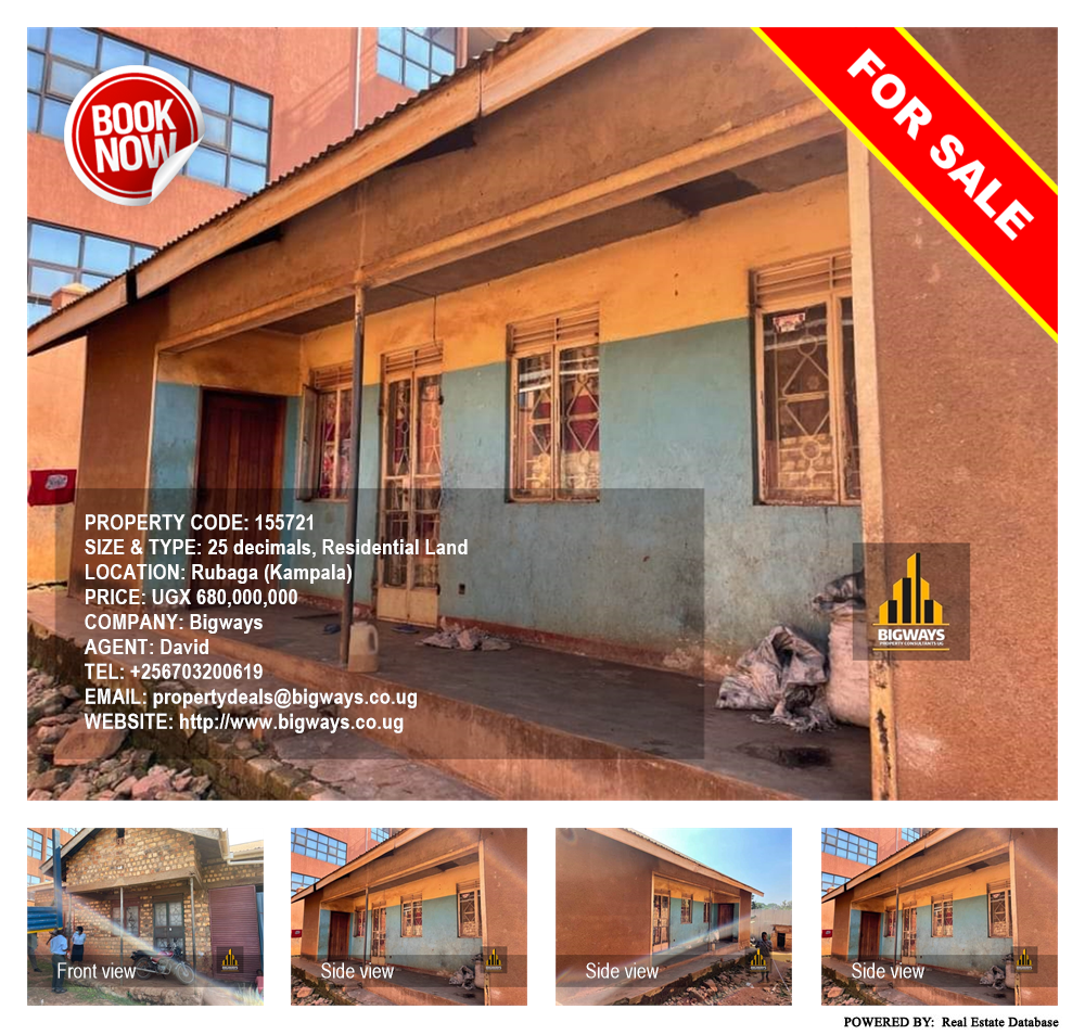 Residential Land  for sale in Rubaga Kampala Uganda, code: 155721