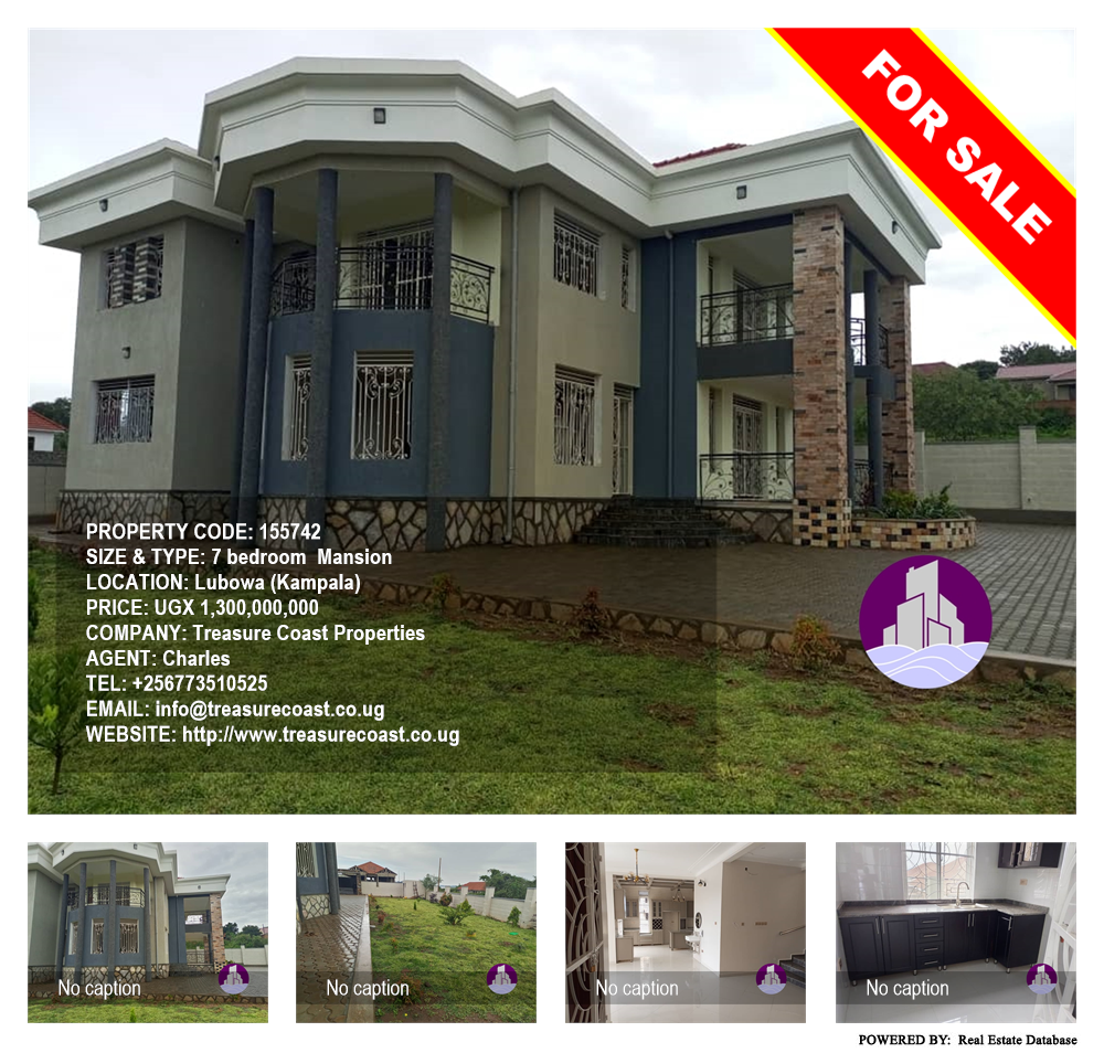 7 bedroom Mansion  for sale in Lubowa Kampala Uganda, code: 155742