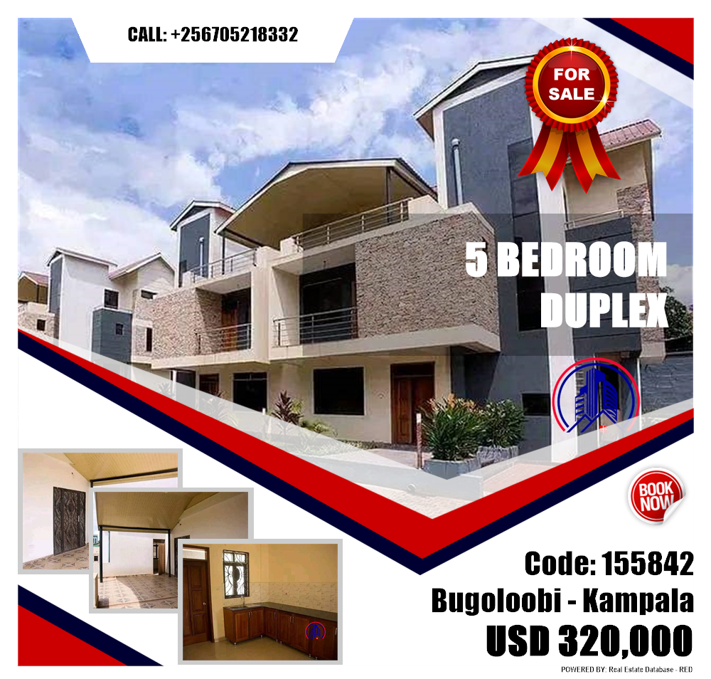 5 bedroom Duplex  for sale in Bugoloobi Kampala Uganda, code: 155842