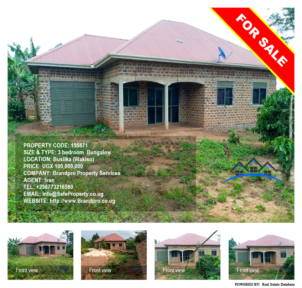 3 bedroom Bungalow  for sale in Busiika Wakiso Uganda, code: 155871